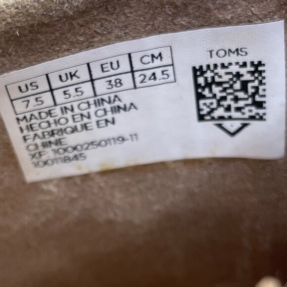 Toms Womens Tan & Denim Wedge Espadrille Slingback Open-Toe Sandals Size 7.5 - Picture 5 of 10